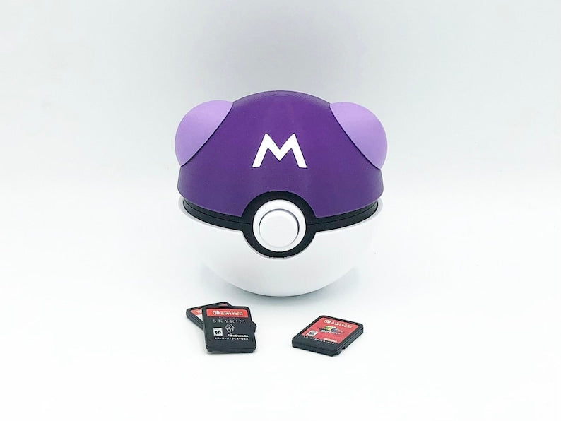 Poke Ball Switch Game Cartridge 3D Printed Storage Case