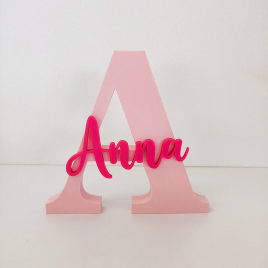 Freestanding Letter with Name - Small
