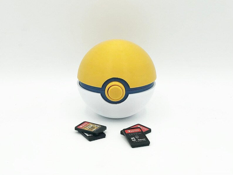 Poke Ball Switch Game Cartridge 3D Printed Storage Case