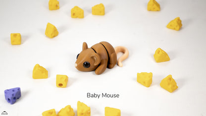 Mini Fidget Animals - Baby Articulated Animals