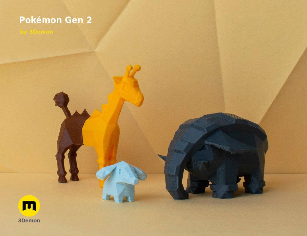 Low-poly Pokémon Collection gen 2