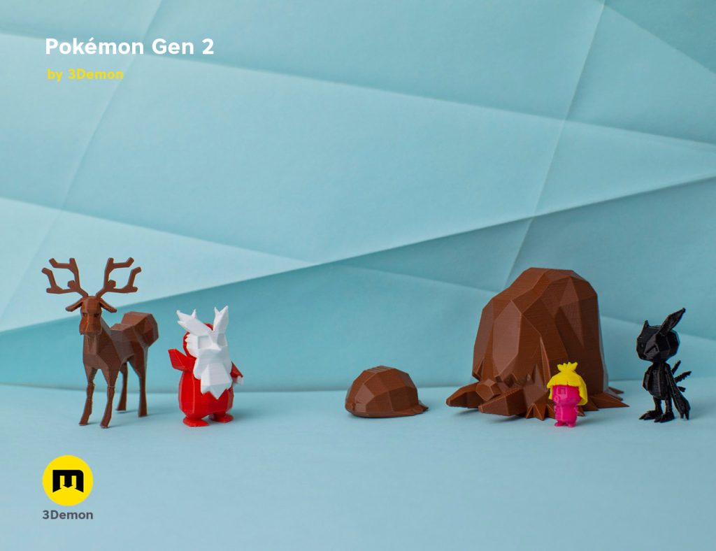 Low-poly Pokémon Collection gen 2