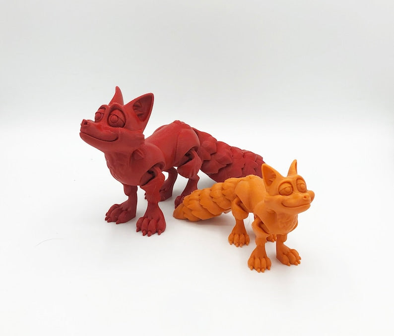 Flexi Fox 3D Printed Articulated Fidget Toy