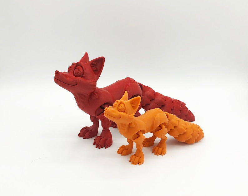 Flexi Fox 3D Printed Articulated Fidget Toy