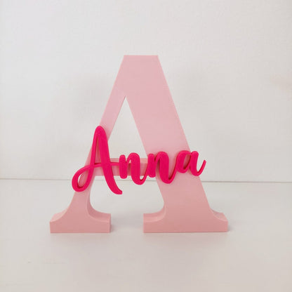 Freestanding Letter with Name - Small