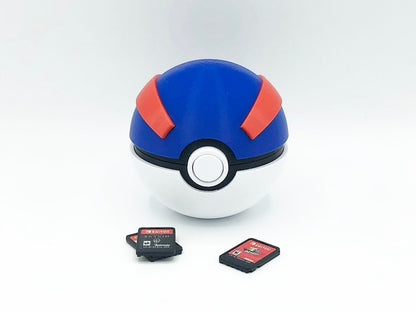 Poke Ball Switch Game Cartridge 3D Printed Storage Case
