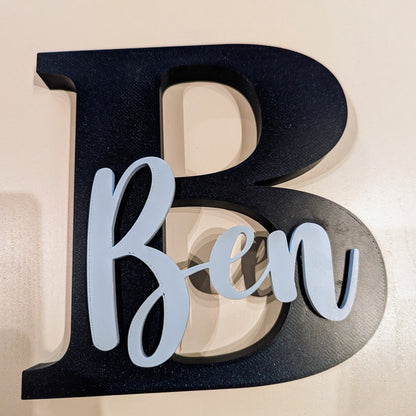 Freestanding Letter with Name - Small