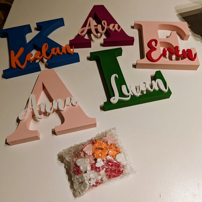 Freestanding Letter with Name - Small