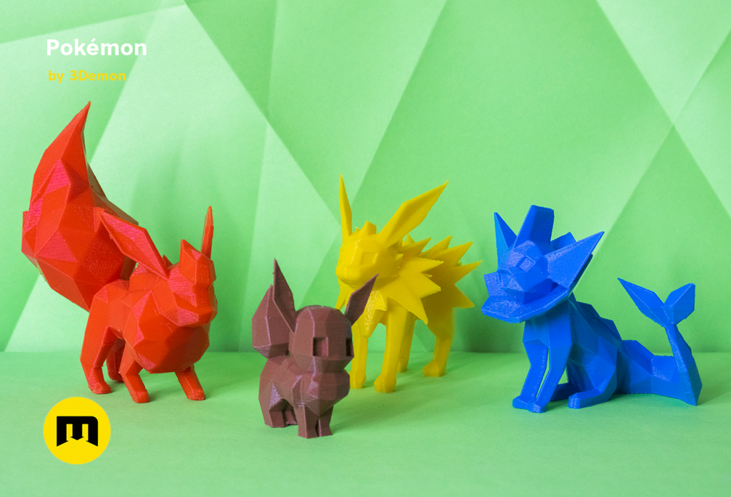 Low-poly Pokémon Collection gen 1